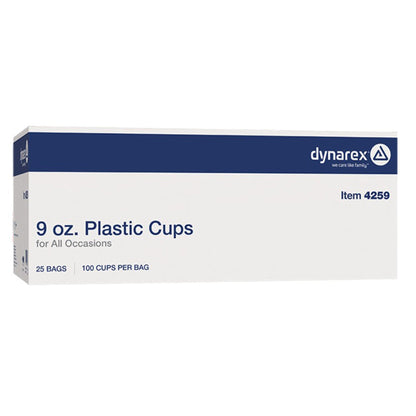 CUP, DRINK PLAS CLR 9OZ (100/PK 25PK/CS)