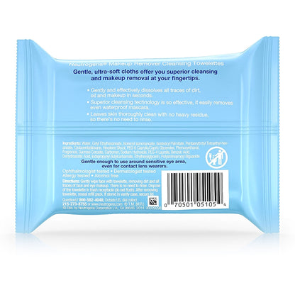 REMOVER, MAKE UP NEUTROGENA TOWELETTE REFILL (25/PK 6PK/CS)