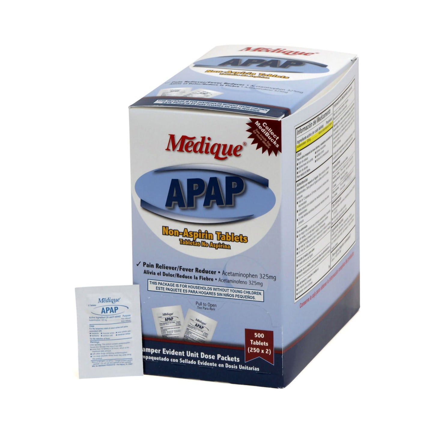 ACETAMINOPHEN TAB 325MG 250 X 2 UD BX