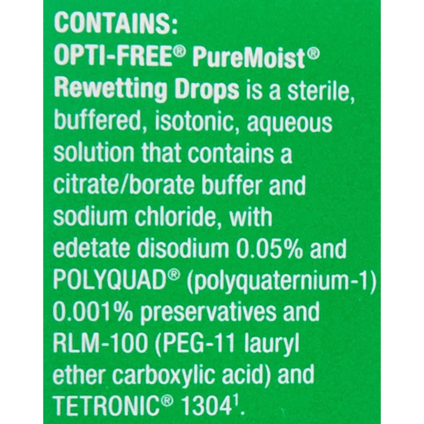 OPTI-FREE PUREMOIST REWETING, DRP 12ML