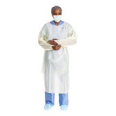 GOWN, ISOLATION AAMI LV2 TRI-LAYER YLW 2XLG (10/BG 10BG/CS)