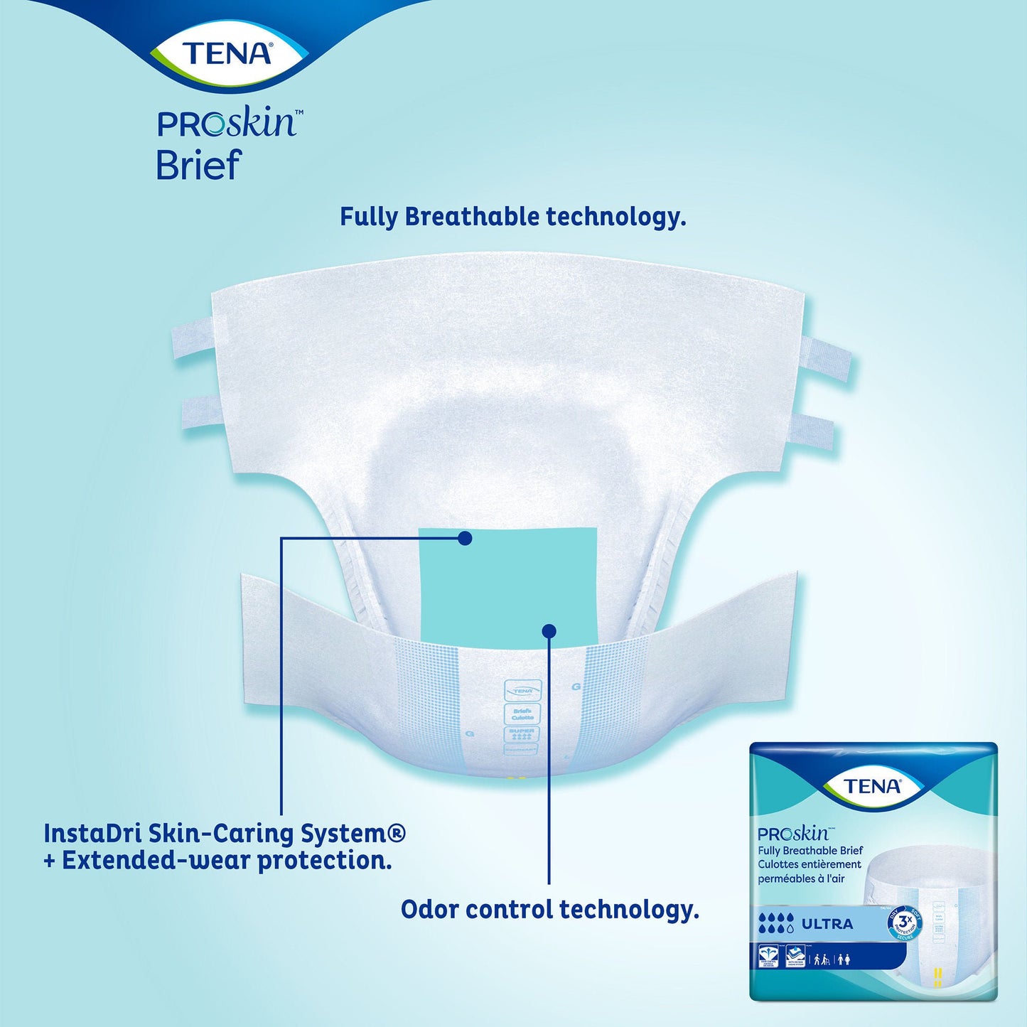 BRIEF, TENA PROSKIN ULTRA XLG (20/BG 4BG/CS)