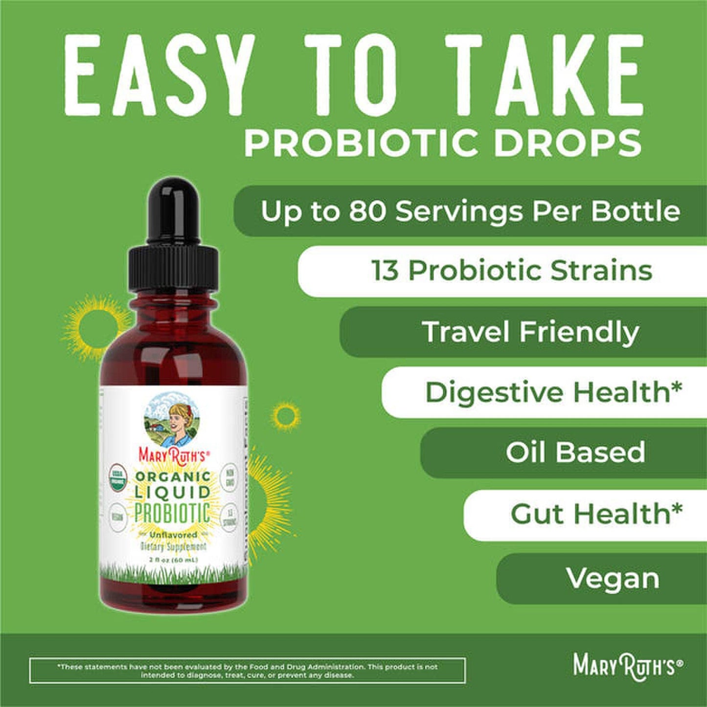 SUPPLEMENT, LIQ ORGANIC PROBIOTIC UNFLAVORED 2OZ (6/CS)