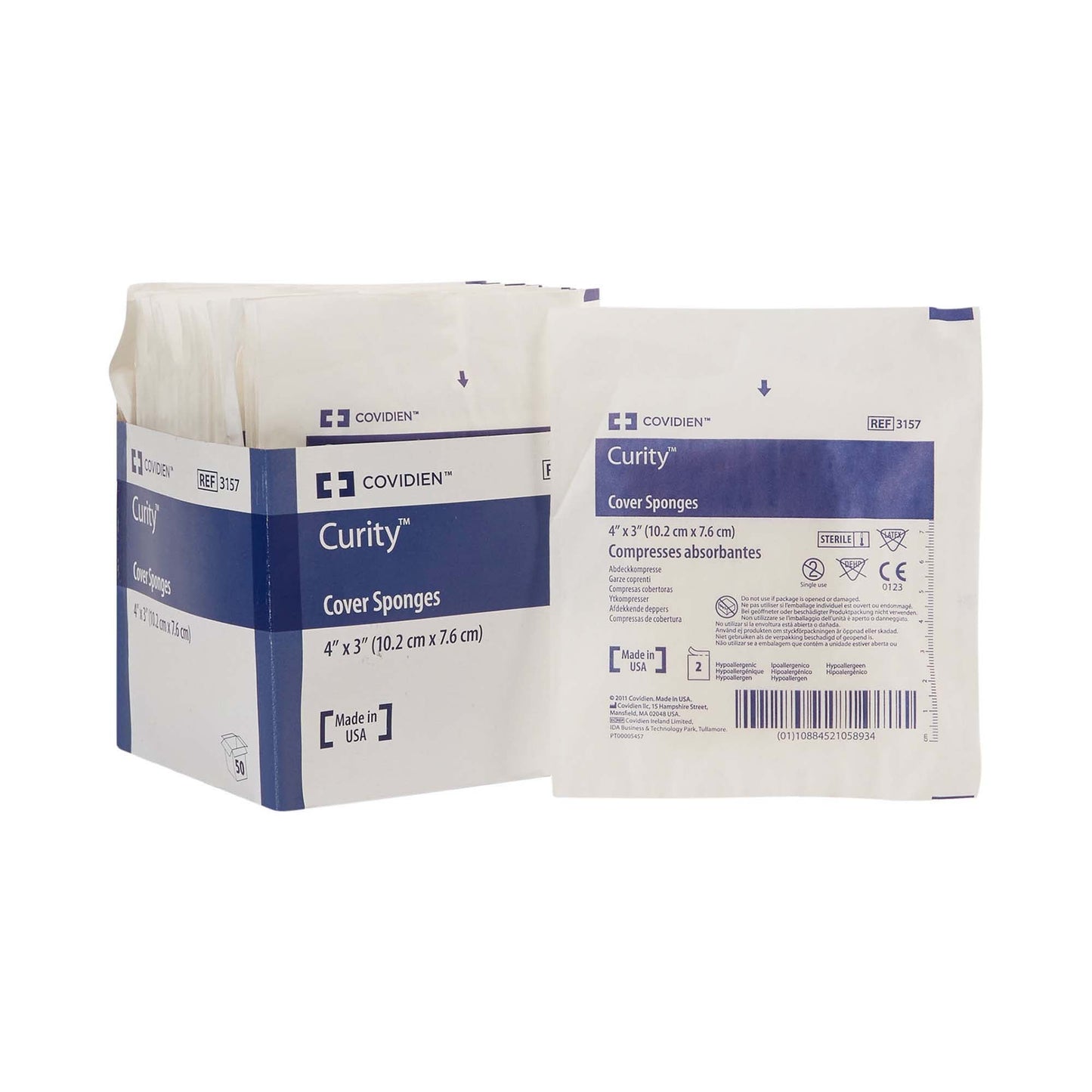 SPONGE, CVR 4"X3" STR 2'S (2/PK 25PK/TR 24TR/CS) KENDAL