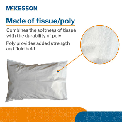 PILLOWCASE, DISP STD ECON WHT 21"X30" (100/CS)