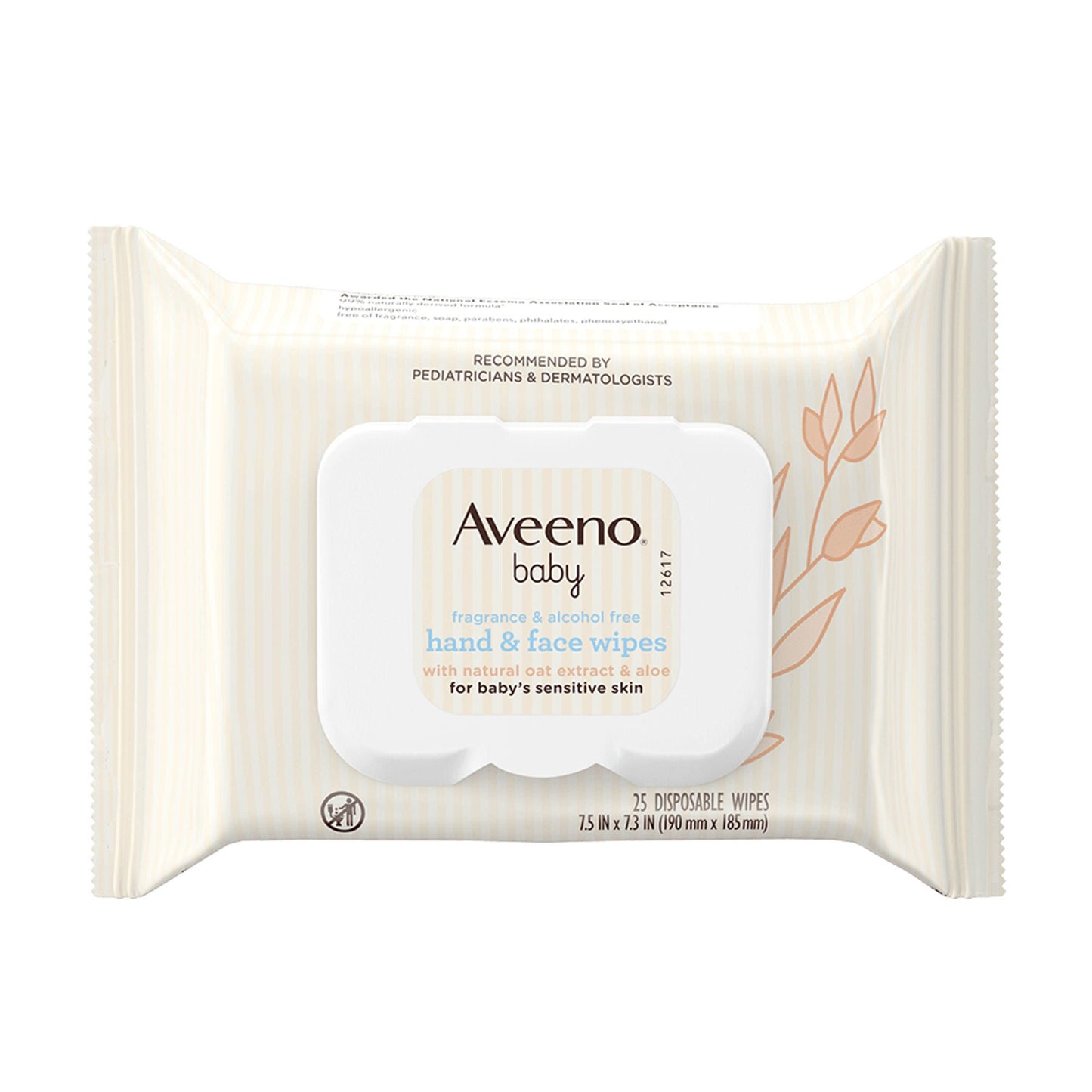 AVEENO, WIPES BABY HAND & FACE(25/PK)