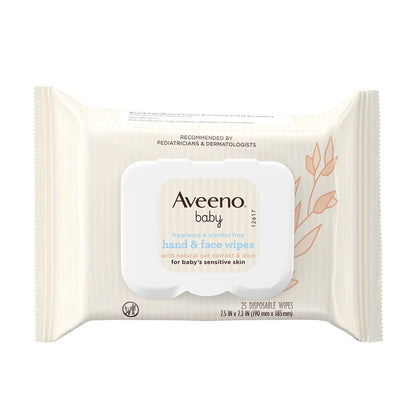 AVEENO, WIPES BABY HAND & FACE(25/PK)