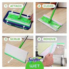 CLOTH, SWIFFER WET FRESH SCENTREFILL WHT 8X10" (12BX 6BX/CS)