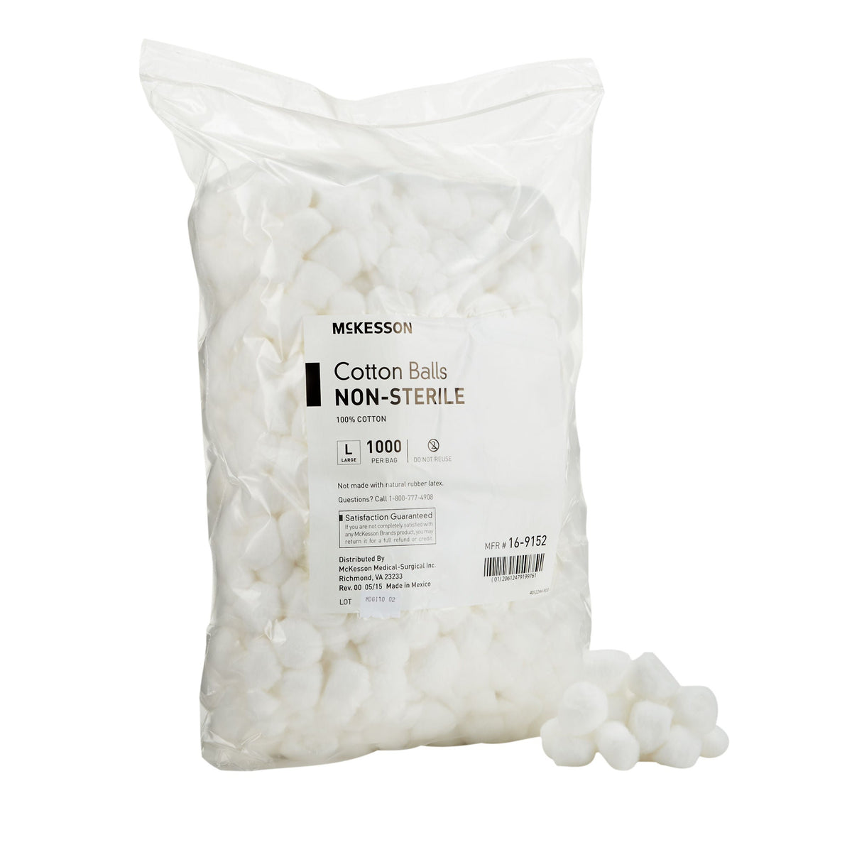 COTTON BALL, LG N/S (1000/BG 2BG/CS)