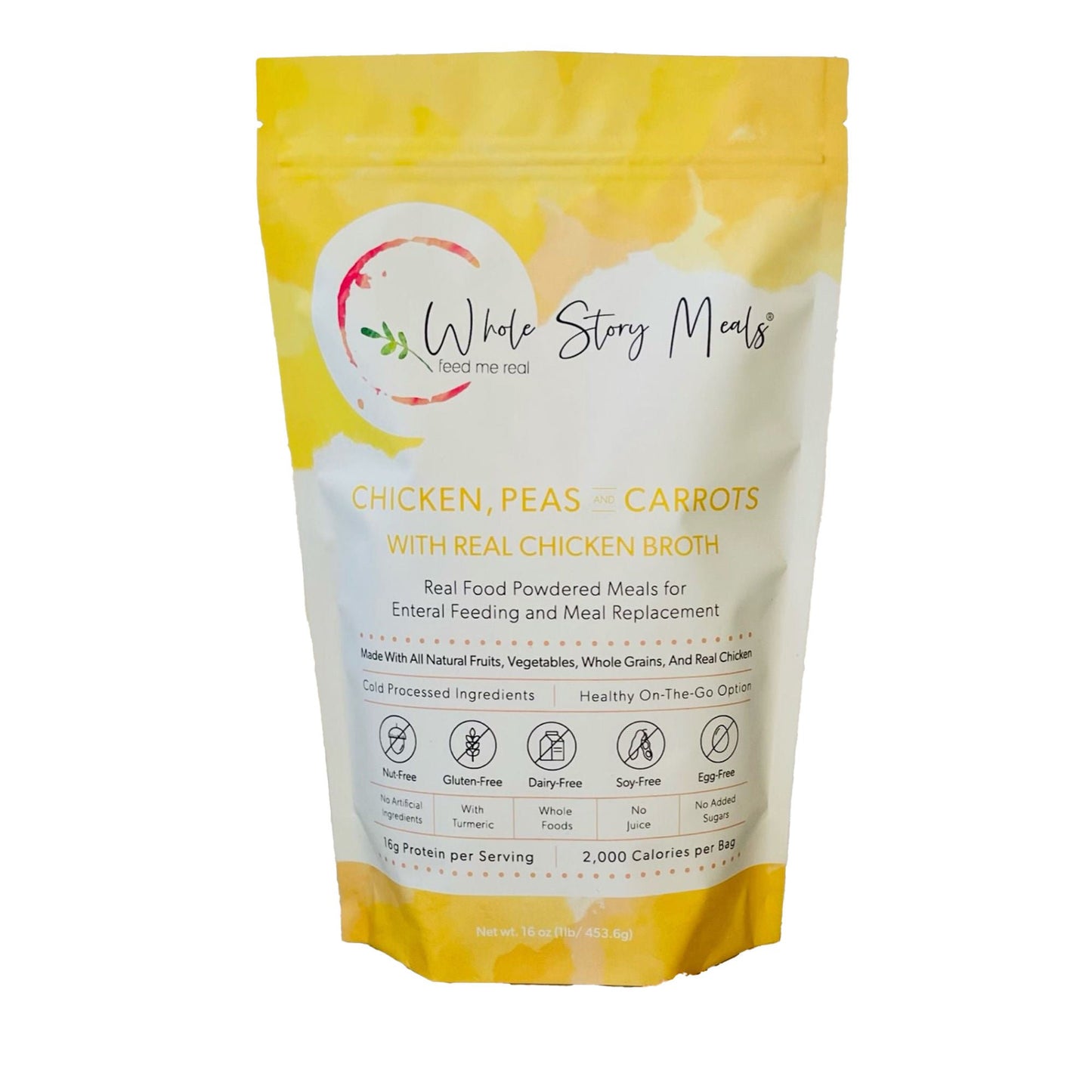 FOOD, POWDERED CHICKEN/PEAS & CARROTS 16OZ (30/CS)