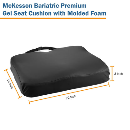 CUSHION, PREM W/C MOLDED GEL 22X18X3 (4/CS)