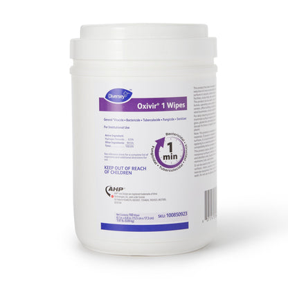 WIPE, WET OXIVIR 1 DISINF 6"X7" (160/CT 12CT/CS)