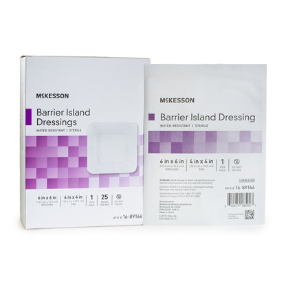 DRESSING, ISLAND BARR COMPOSITE STR WTRPRF 6X6(25/
