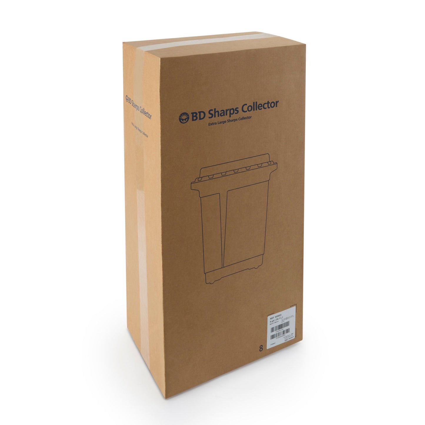 CONTAINER, SHARPS CHEMO YLW 9GL (8/CS)