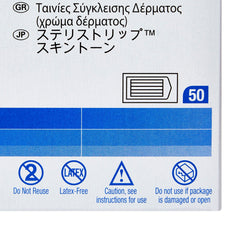 CLOSURE, STERI-STRIP SKIN TONE1/2"X4" (50/BX 4BX/CS) 3M