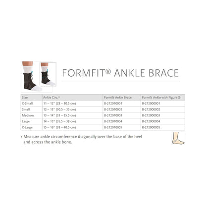 ANKLE BRACE, EXOFORM BLK MED