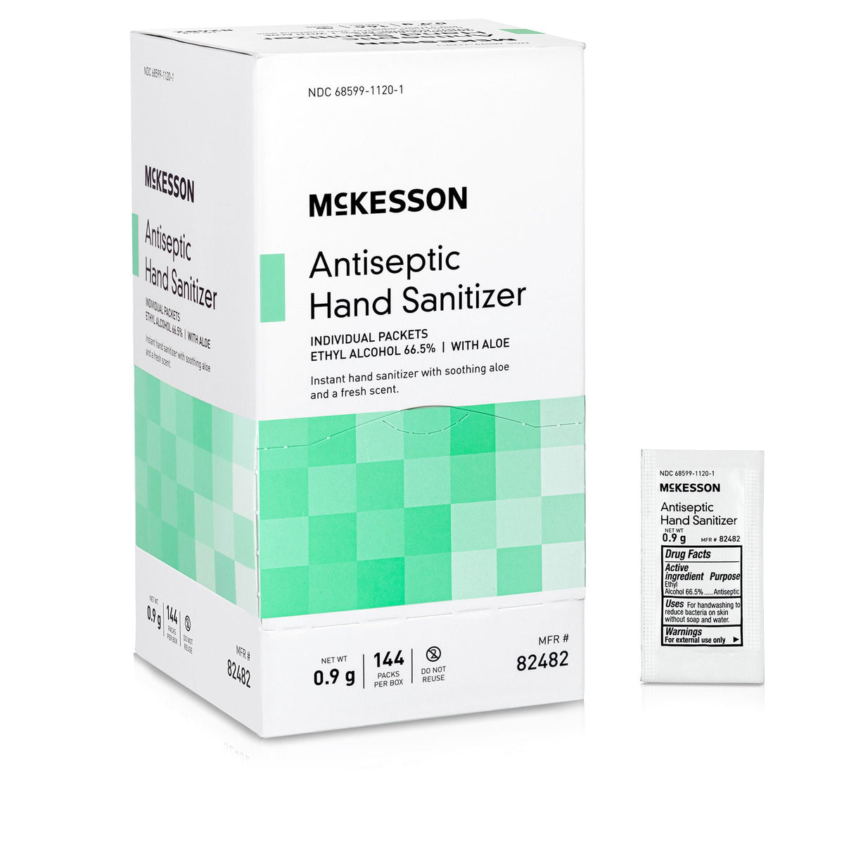 SANITIZER, HAND ANTISEPTIC W/ALOE .9 ORM (144/BX 12BX/CS)