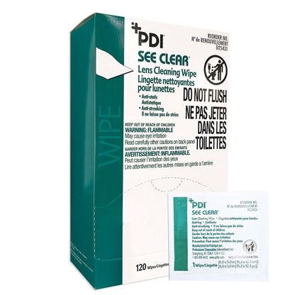 WIPE, EYEGLASS LENS CLEANER (120/BX)
