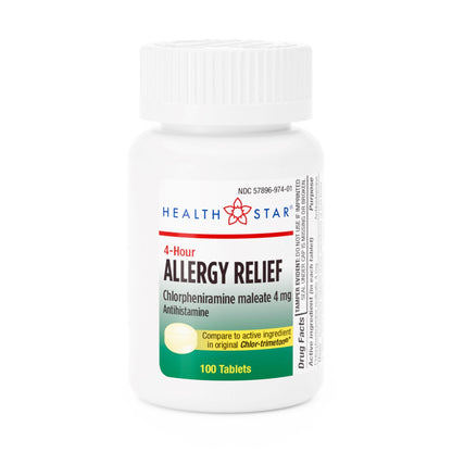 ALLERGY, TAB 4MG (100/BT 12BT/CS)