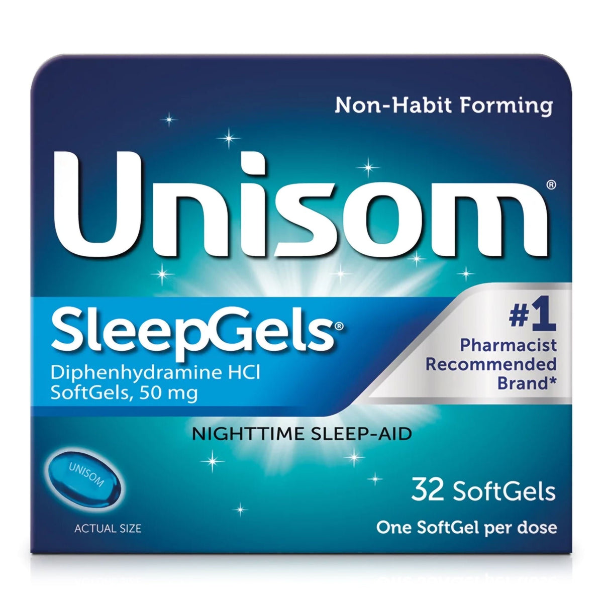 SLEEPGELS, TAB UNISOM 50MG (32/BT)