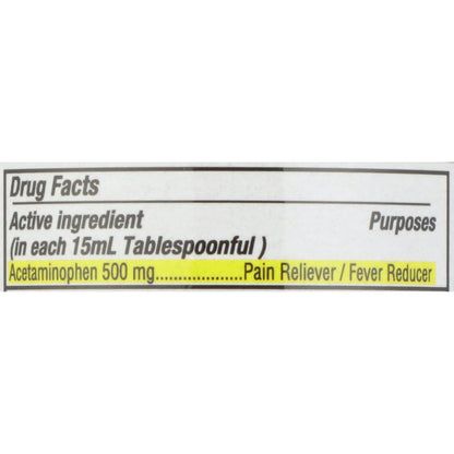 ACETAMINOPHEN LIQ 500MG ADULT 8OZ