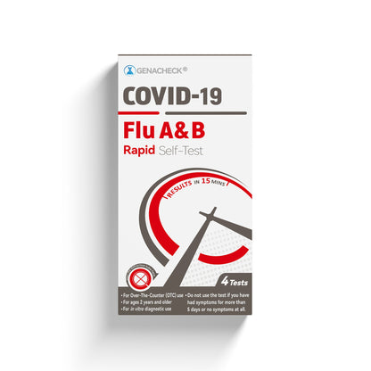 SELF-TEST KIT, COVID19/FLU A&BRAPID GENACHECK (4/KT 54KT/CS