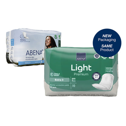 PAD, LINER INCONT ABENA LIGHT EXTRA 3 (10/BG 20BG/CS)
