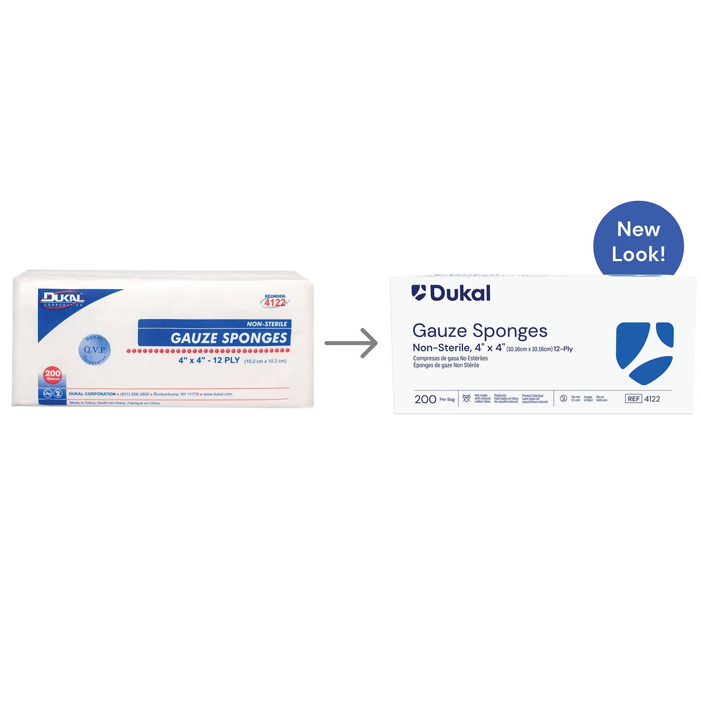 SPONGE, GAUZE 12PLY 4"X4" N/S (100/BG 20BG/CS)