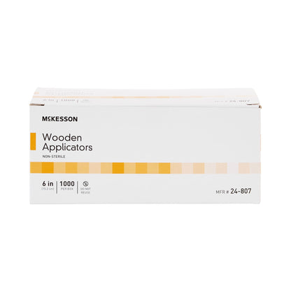 APPLICATOR, PLAIN WOOD 6" (1000/BX)