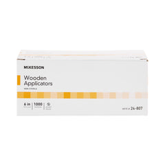 APPLICATOR, PLAIN WOOD 6" (1000/BX)