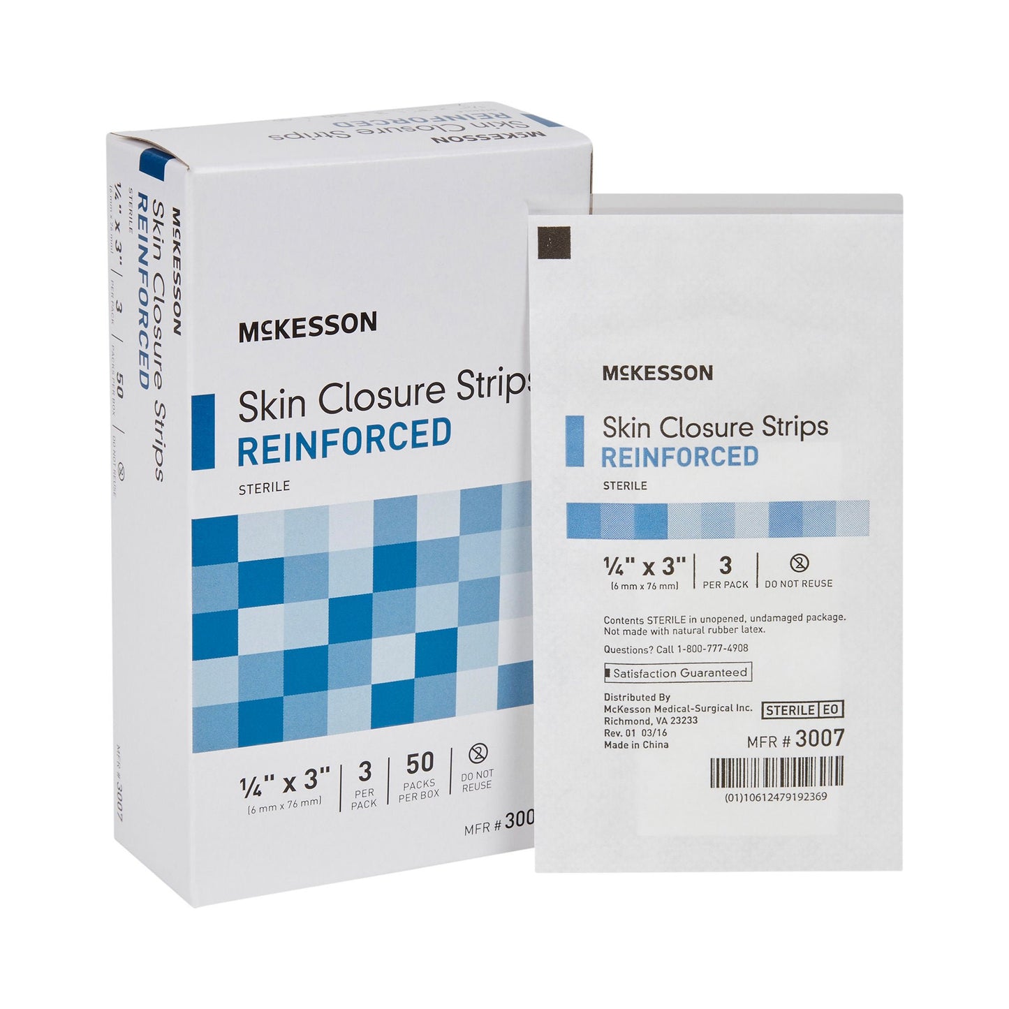 CLOSURE, SKIN REINF LF 1/4X3" (3/PK 50PK/BX 4BX/CS)
