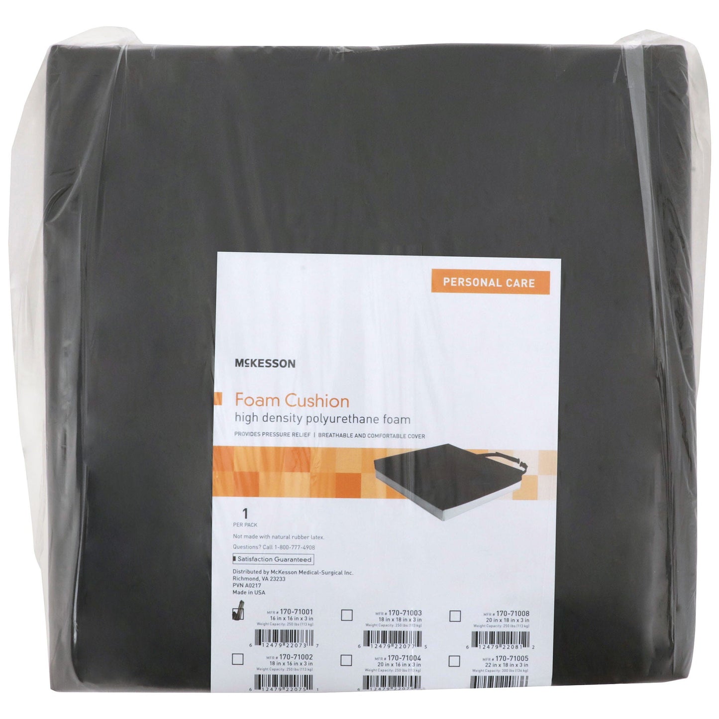 CUSHION, SEAT PROTEKT FM 16"X16"X3" (7/CS)