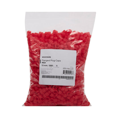 CAP, VAC TUBE RED 13MM (1000/BG 20BG/CS)