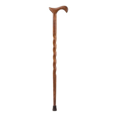 CANE, WOOD BRAZOS 34 DERBY HANDLE TWISTED 34"