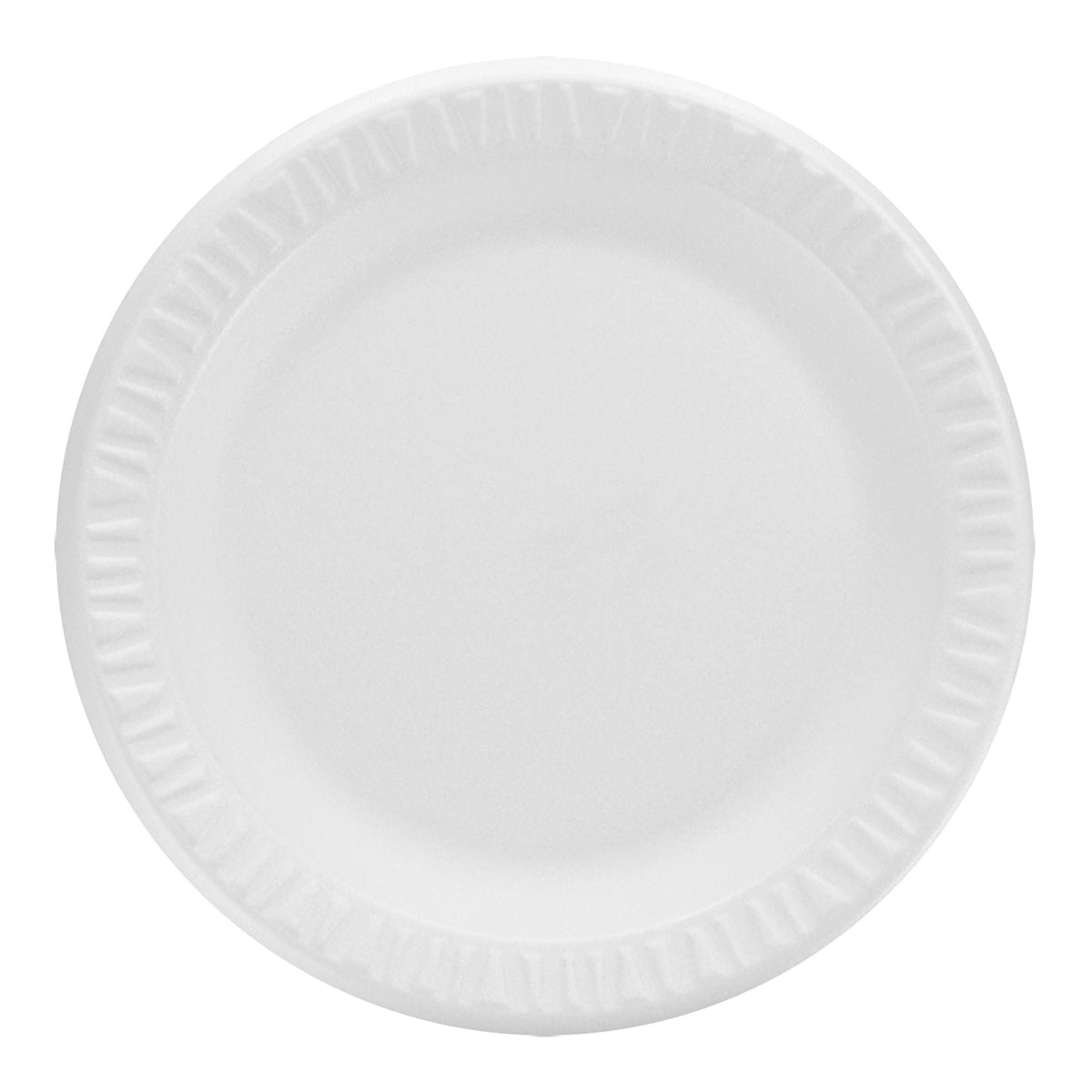 PLATE, STYRO PLAIN 9" (125/PK 4PK/CS) SALFLD