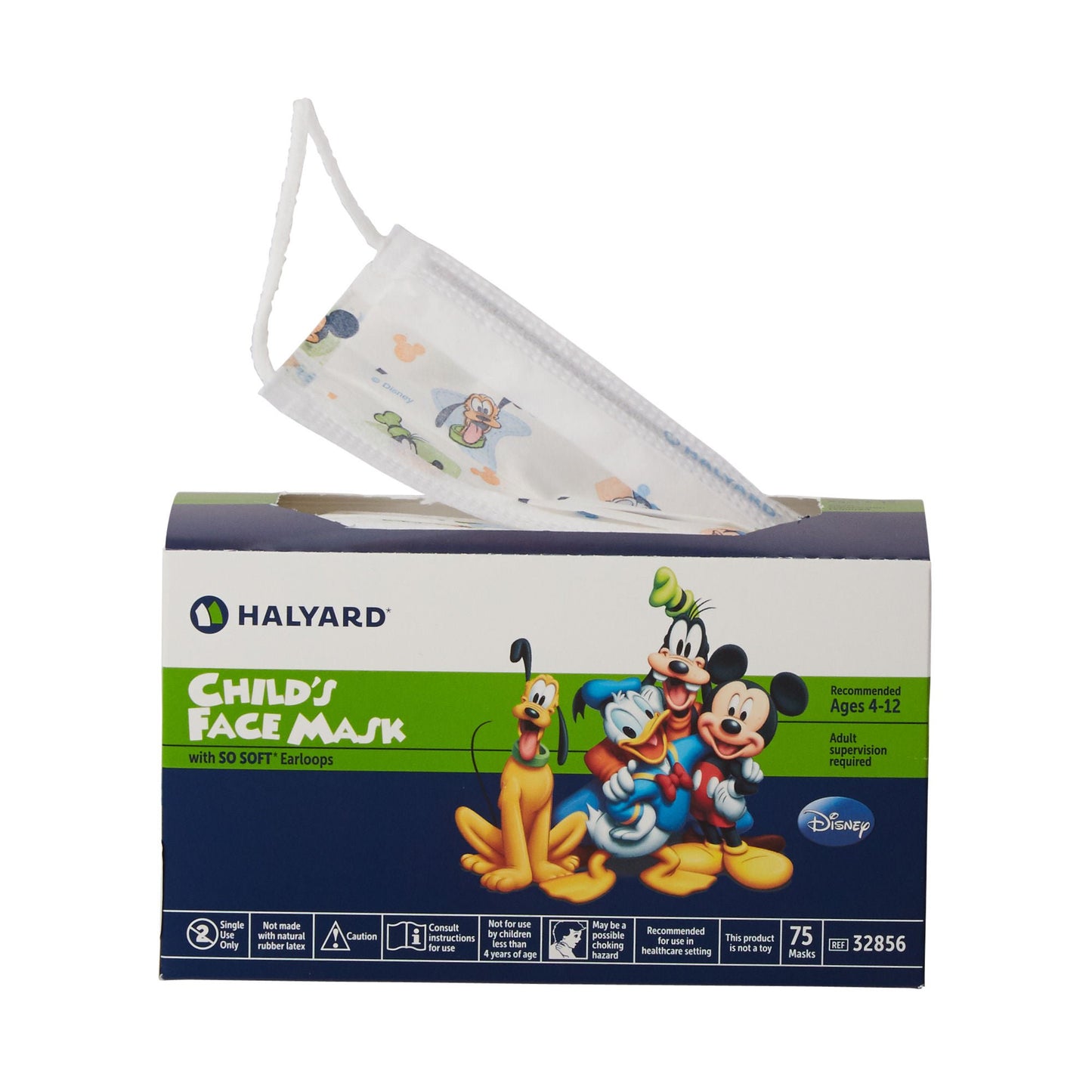 Halyard Procedure Mask Pleated Earloops Child Size Kid Design (Disney)