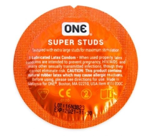 CONDOM, ONE SUPER STUDS (1000/CS)