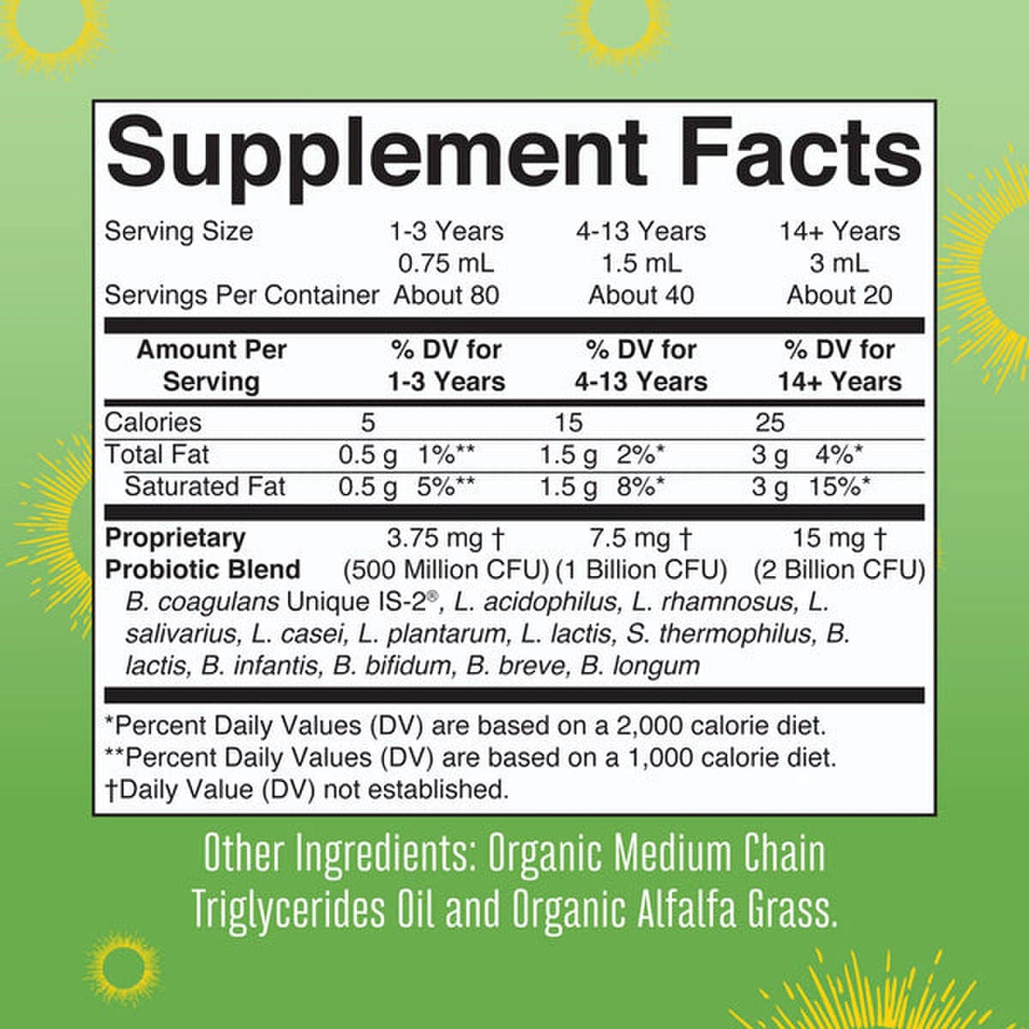 SUPPLEMENT, LIQ ORGANIC PROBIOTIC UNFLAVORED 2OZ (6/CS)