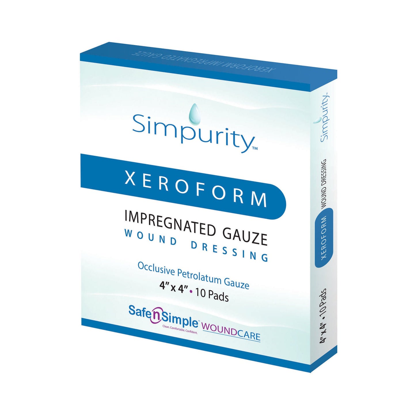 DRESSING, XEROFORM IMPREGNATEDGAUZE 4"X4" (10/BX 10BX/CS)