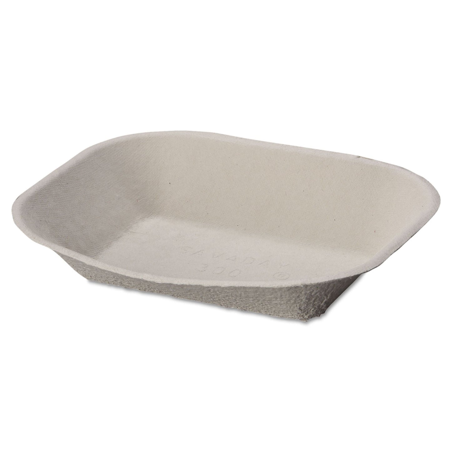 TRAY, MOLDED SAVADAY FIBER FOOD 9X7 BGE (250/BG 2BG/CS