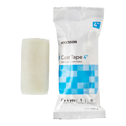 TAPE, CAST WHT LF 4"X4YDS (10RL/BX)