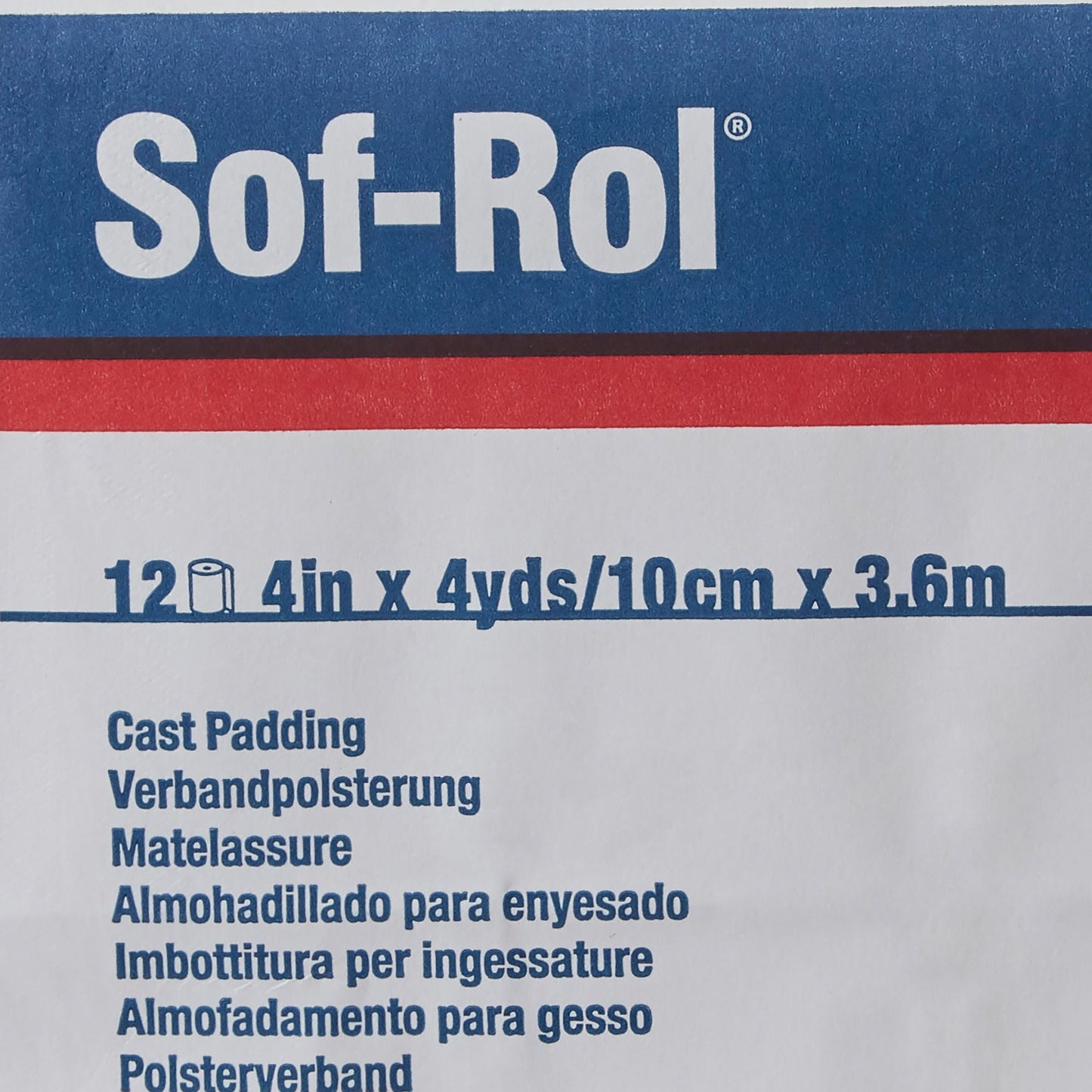 PADDING, CAST SOFROL 4"X4YDS (12/BG)
