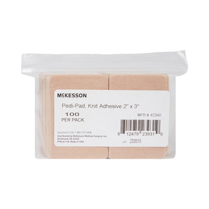 PAD, KNIT ADH 2"X3" (100EA/PK DH 2"X3" (100/PK 6PK/CS)
