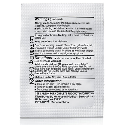 ACETAMINOPHEN TAB 325MG 250 X 2 UD BX 12BX/CS