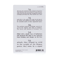 CHART, EYE TEST JAEGER LF 4 3/4"X7" (5/BG)