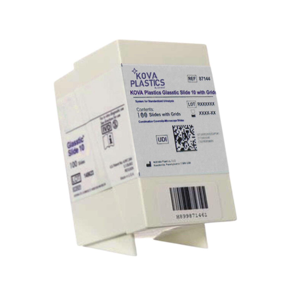 SLIDE, KOVA 10 GLASSTIC (100/BX)