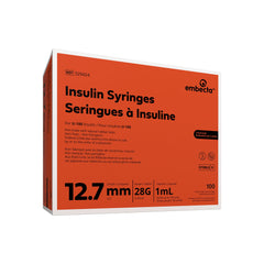 SYRINGE/NDL, INSULIN 1CC 28GX1/2" (100/BX) BD