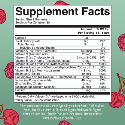 SUPPLEMENT, GUMMIE ORGANIC WMNMULTIVITMN STRWBRY 60CT (6/CS