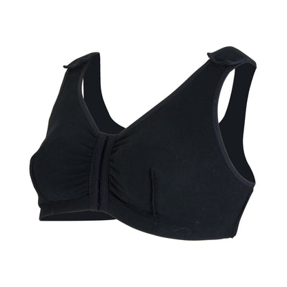 SUPPORT, SURGI-BRA II BREAST COTTON BLK LF 32B/C/D