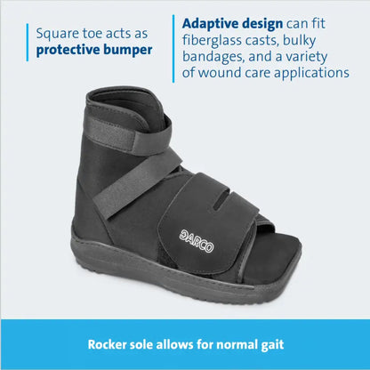 BOOT, CAST SLIMLINE W/SQ TOE BLK LG (36/CS)
